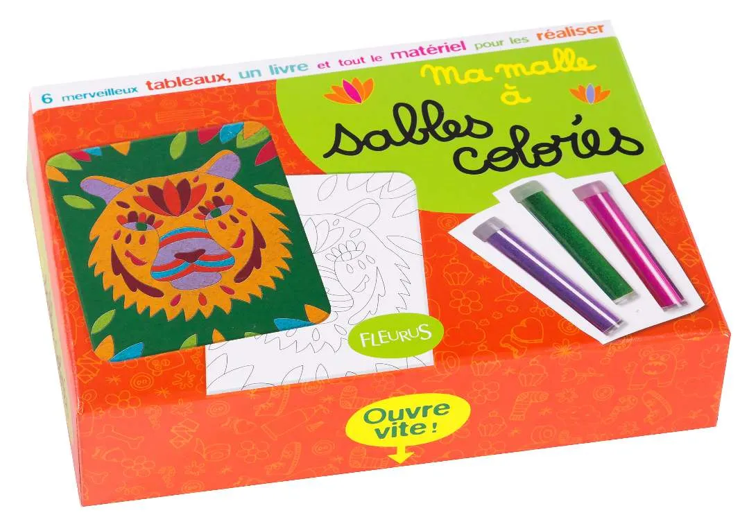 Illustration du rappel ALERTE : ma malle a sable colores - présence d'amiante détectée dans un des tubes de sable.