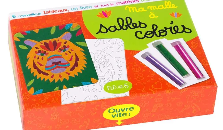 Illustration du rappel ALERTE : ma malle a sable colores - présence d'amiante détectée dans un des tubes de sable.