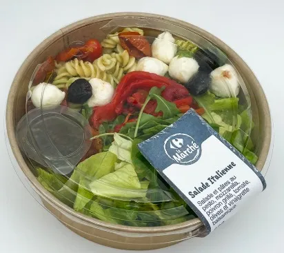 Illustration du rappel ALERTE : salade a l'italienne barquette 330g carrefour le marche - suspicion de contamination bactériologique