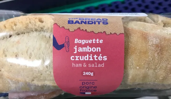 Illustration du rappel ⚠️ ALERTE : Baguettes Jambon Crudité The Bread Bandits - risque de contamination à la listéria