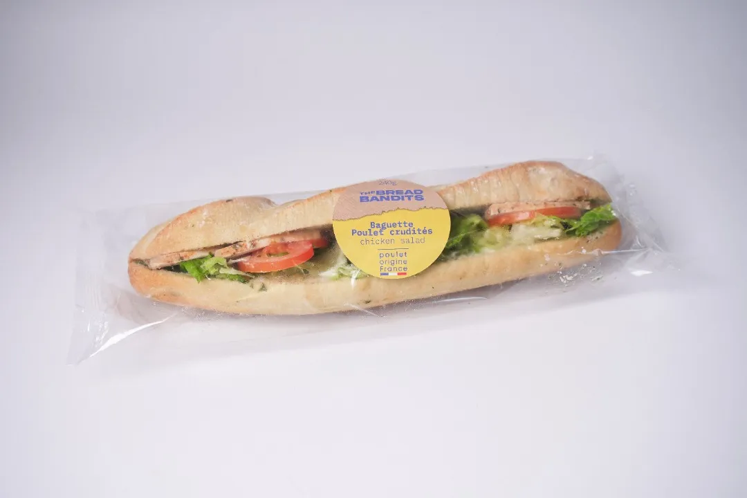 Illustration du rappel ⚠️ ALERTE : Baguettes Poulet Crudités The Bread Bandits - risque de contamination à la listéria