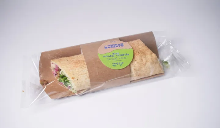 Illustration du rappel ⚠️ ALERTE : Wraps Falafel The Bread Bandits - risque de contamination à la listéria