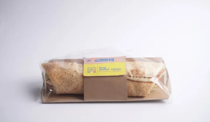 Illustration du rappel ⚠️ ALERTE : Wraps Poulet César The Bread Bandits - risque de contamination à la listéria