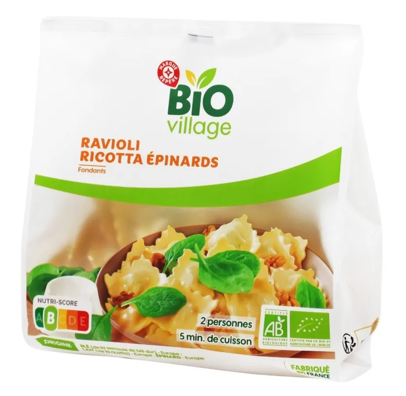 Illustration du rappel Rappel Produit : Erreur de Date Limite de Consommation sur Ravioli Bio Village